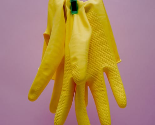 Handschuhe sauber